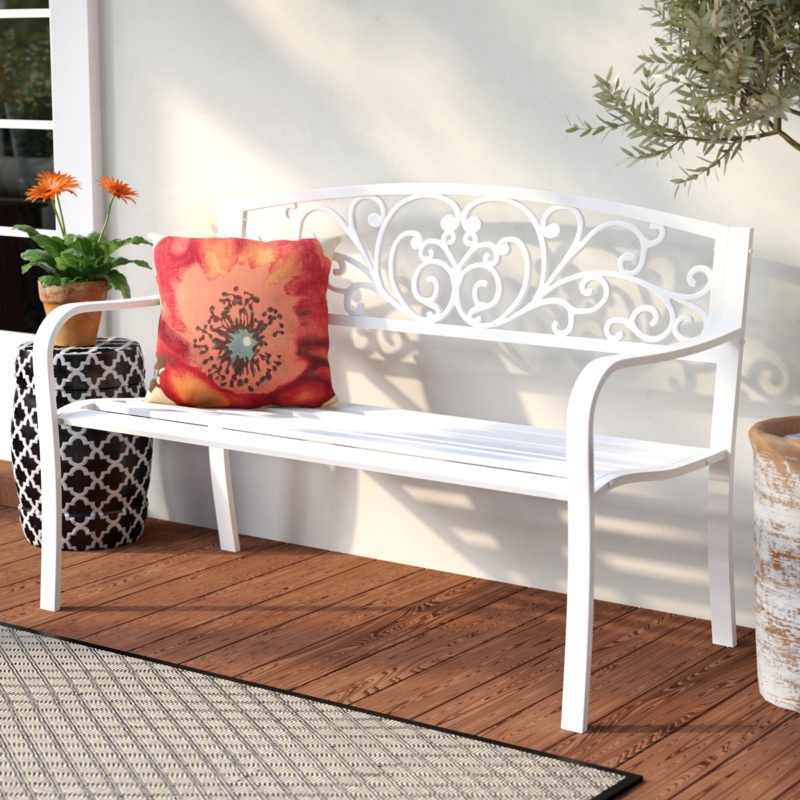 Carennac Metal Outdoor Bench
