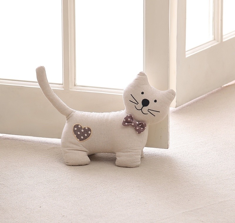 Carl the Cat Fabric Door Stopper