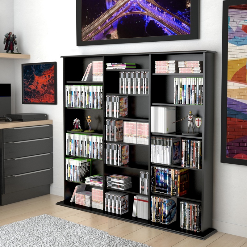 Multimedia wall mounted media storage discount