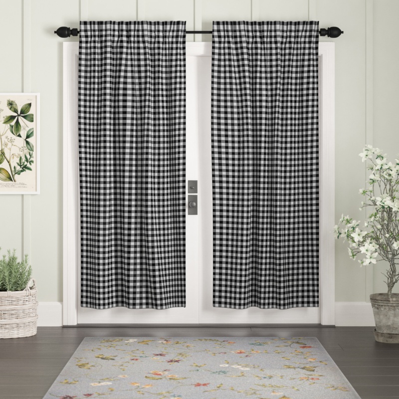 Caulder 100% Cotton Room Darkening Curtain Pair