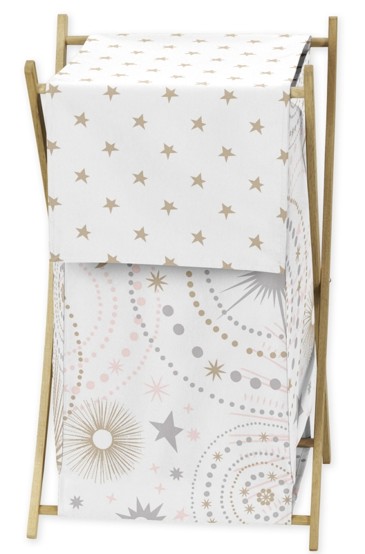 Celestial Laundry Hamper with Wooden Stand