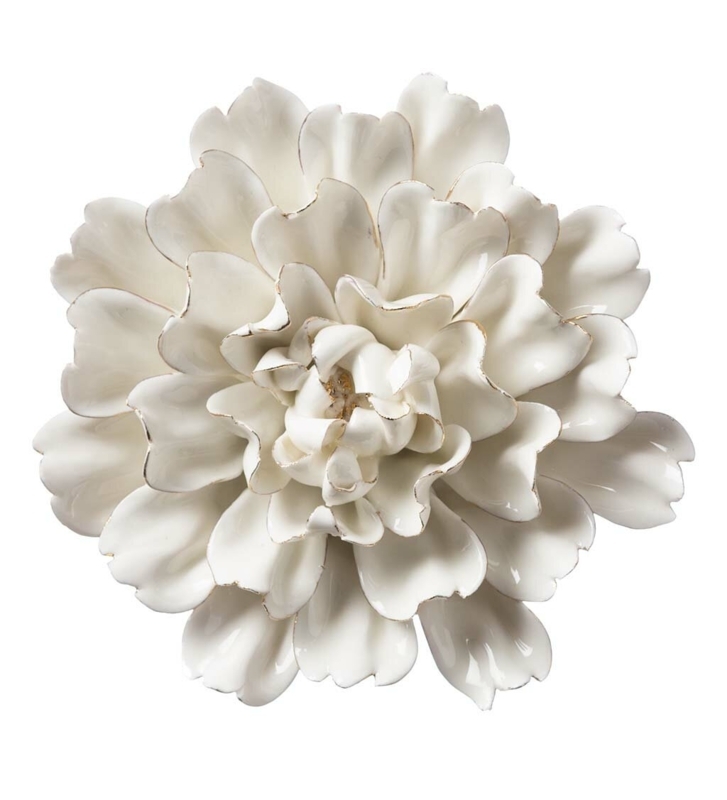 Hand-Sculpted Ceramic Flower Decor