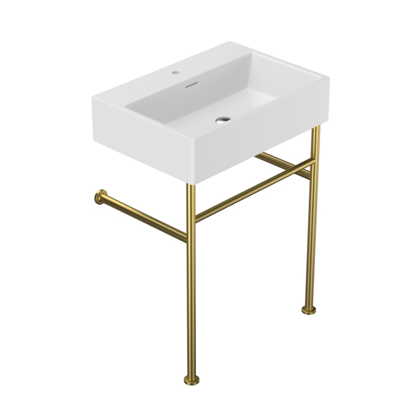 Wall-Mounted Console Sink with Storage