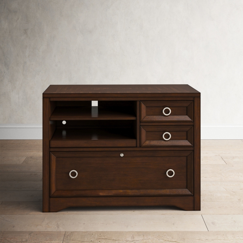 File Drawer with Removable Top Shelf and Storage