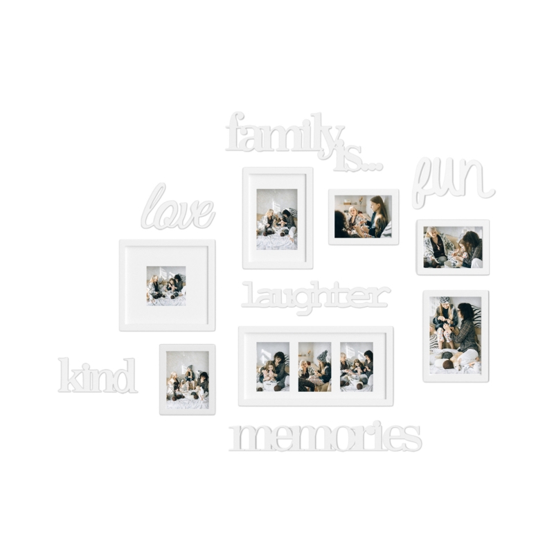 Rustic Collage Photo Frame with Glass Protection