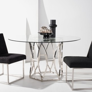 Round Glass Dining Tables - Foter