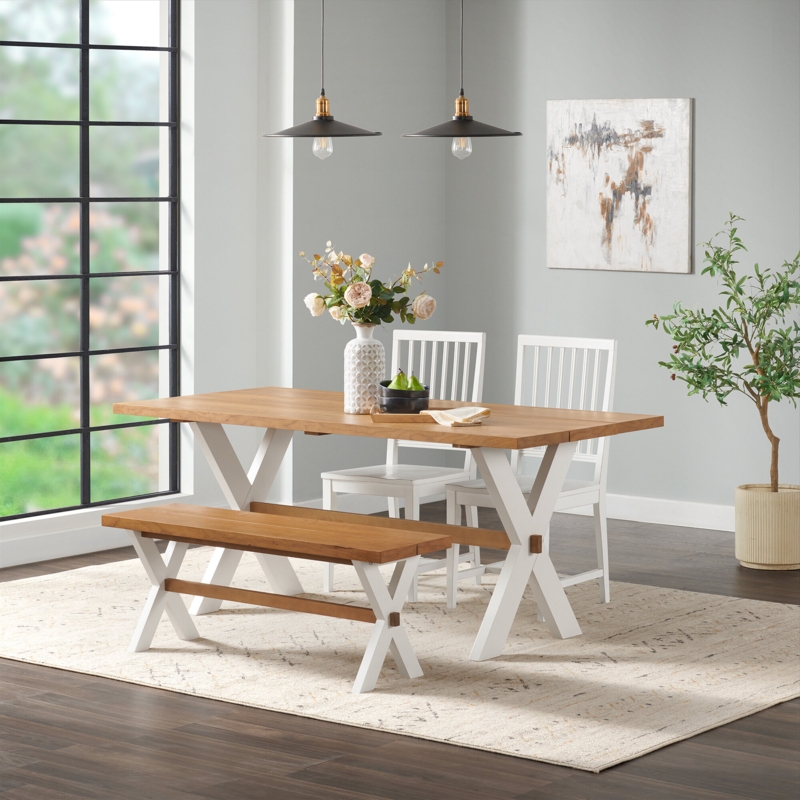 Dining Table with Bench Set