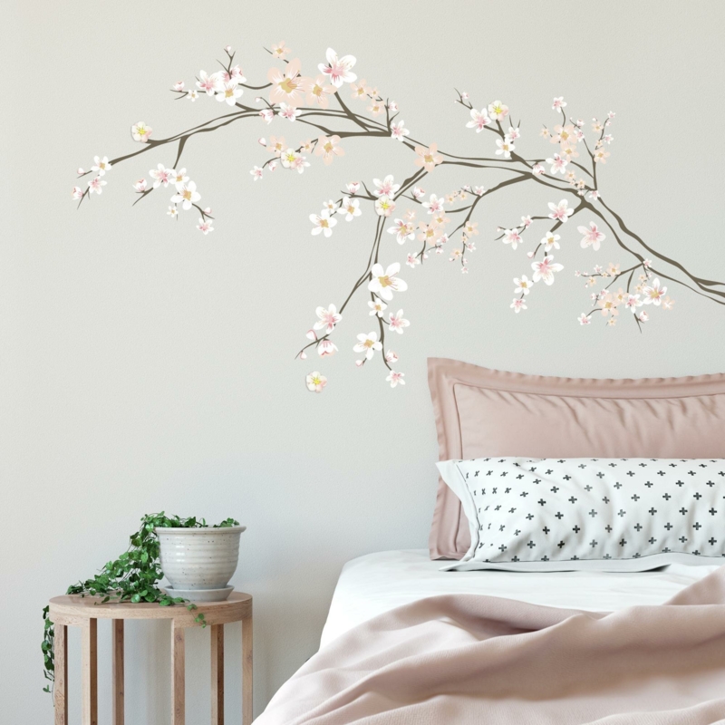 Cherry Blossom Branch Peel and Stick Giant Wall Decal