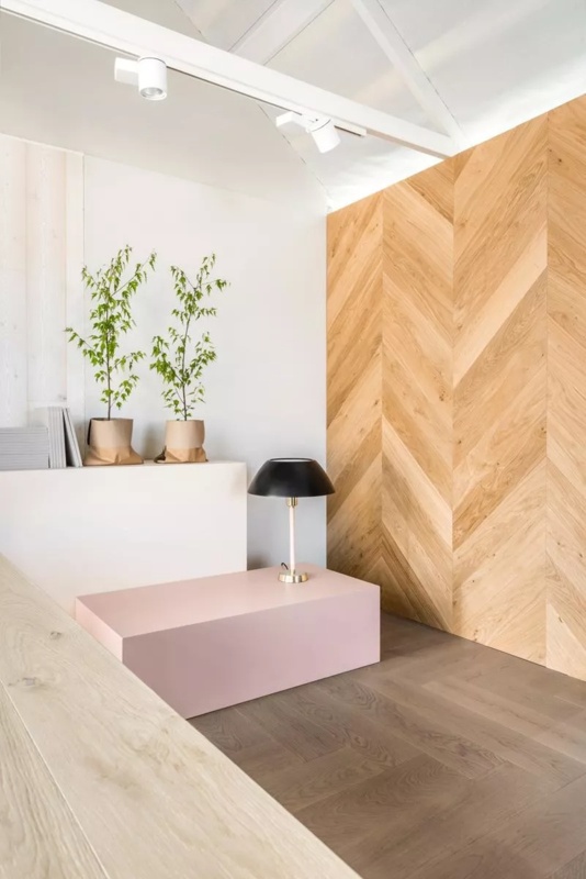 Chevron Wood Wall