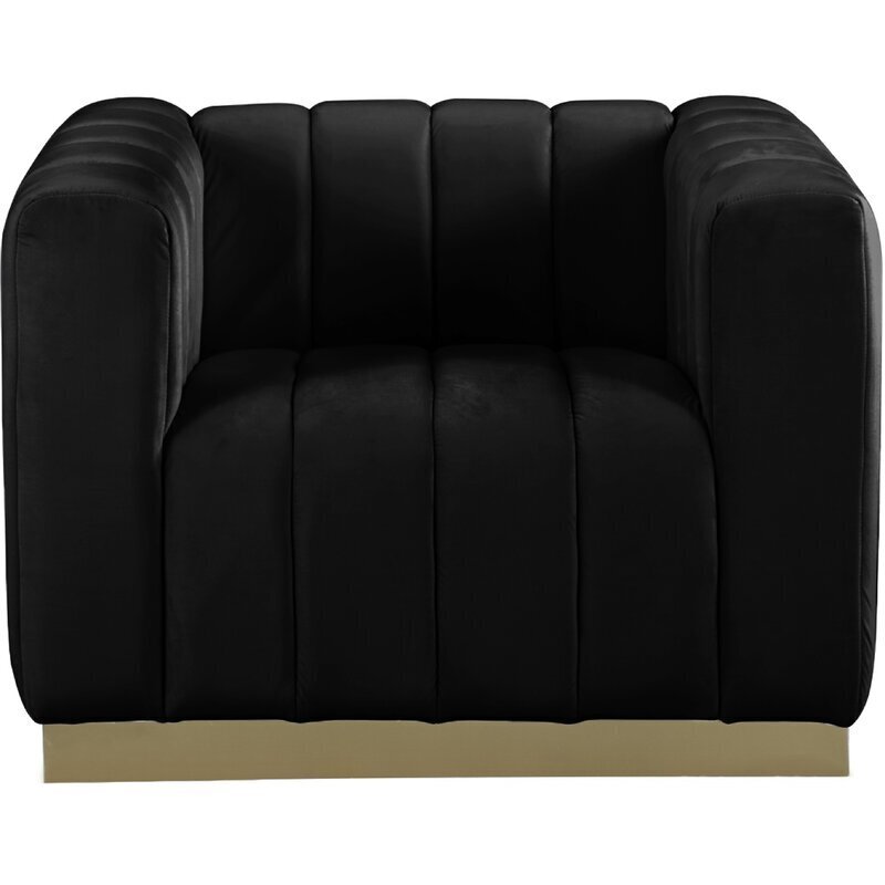 Chic Black Art Deco Chair