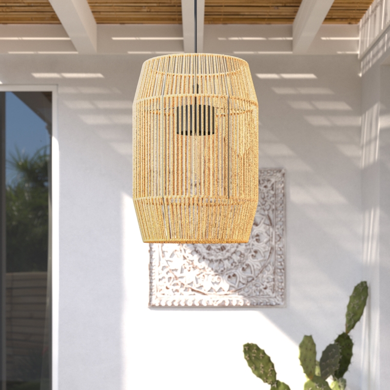 Boho-Inspired Outdoor Pendant Light