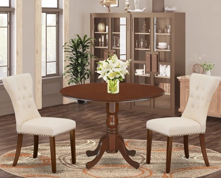 Classic Round Kitchen Table With Leaf