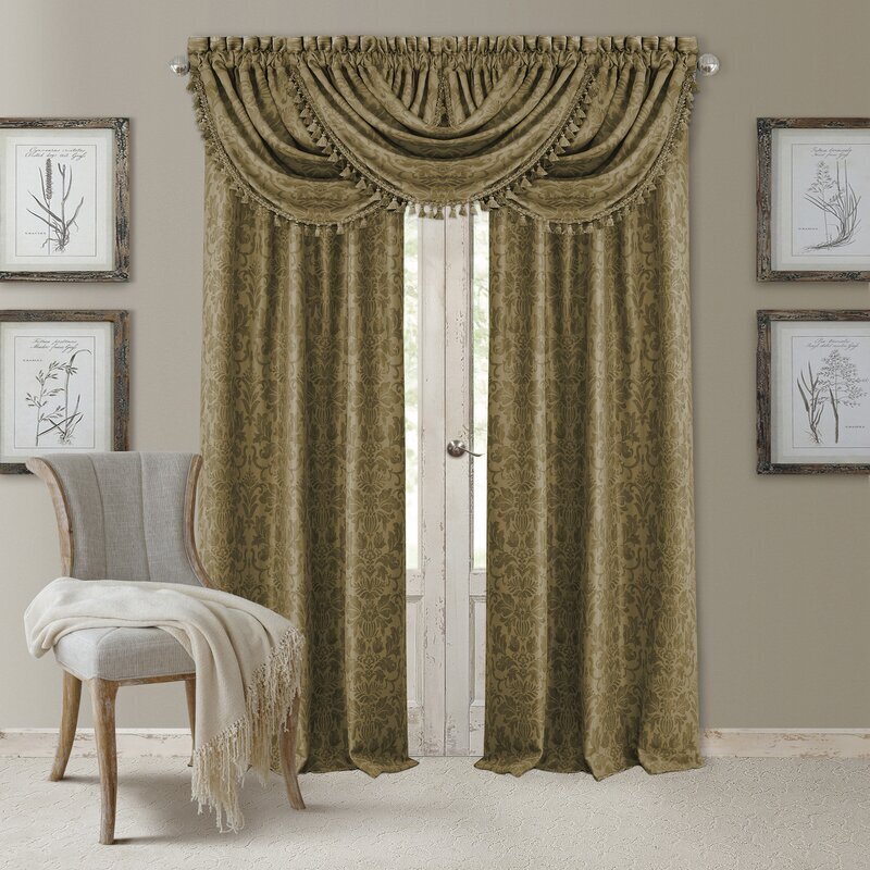 Classy Curtains With Valance Attached