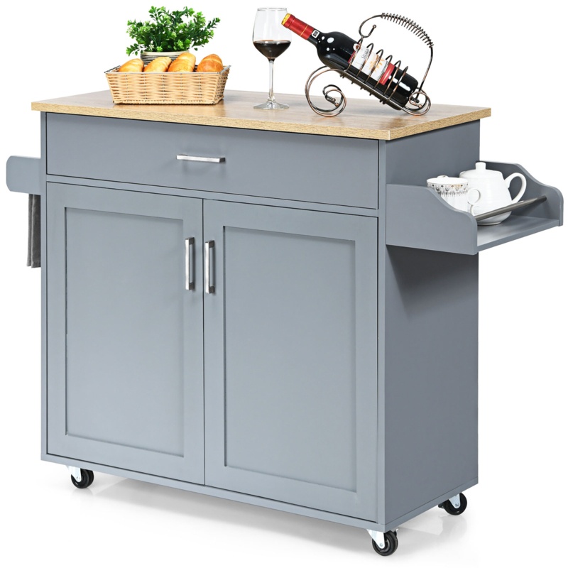 Clemmie 45.5'' Wide Rolling Kitchen Island