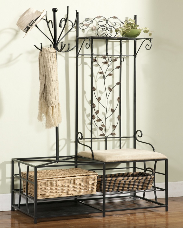 Clift 36.25'' Wide Hall Tree with Shoe Storage