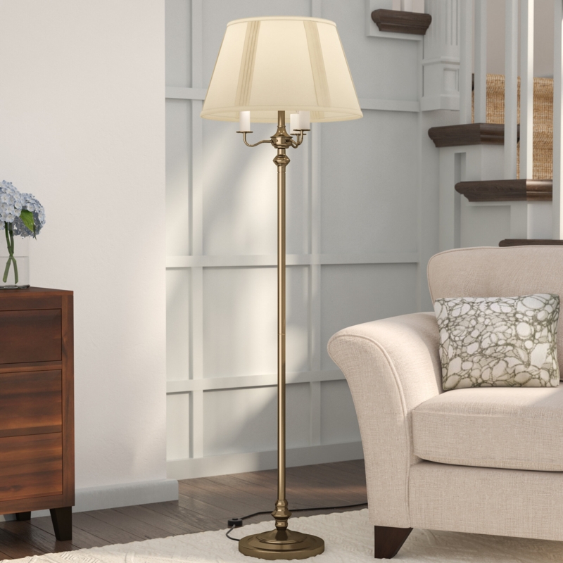 Traditional Four-Light Floor Lamp