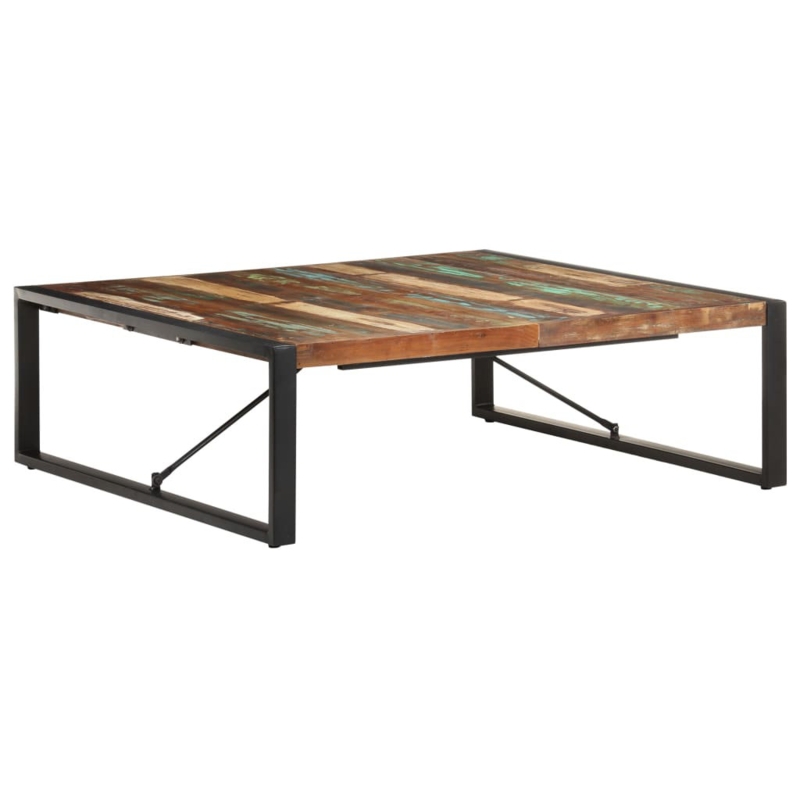 Industrial-Style Wooden Coffee Table