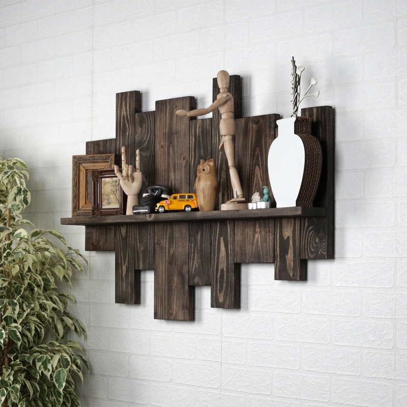 Handmade Solid Wood Wall Shelf