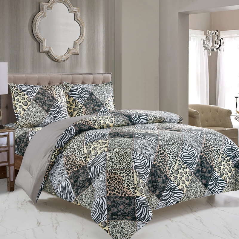 Jungle Theme Animal Print Comforter Set
