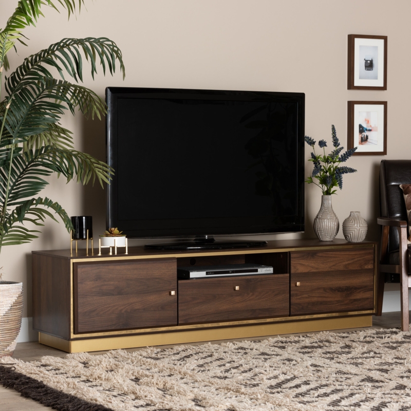 Modern Glamour TV Stand with Storage