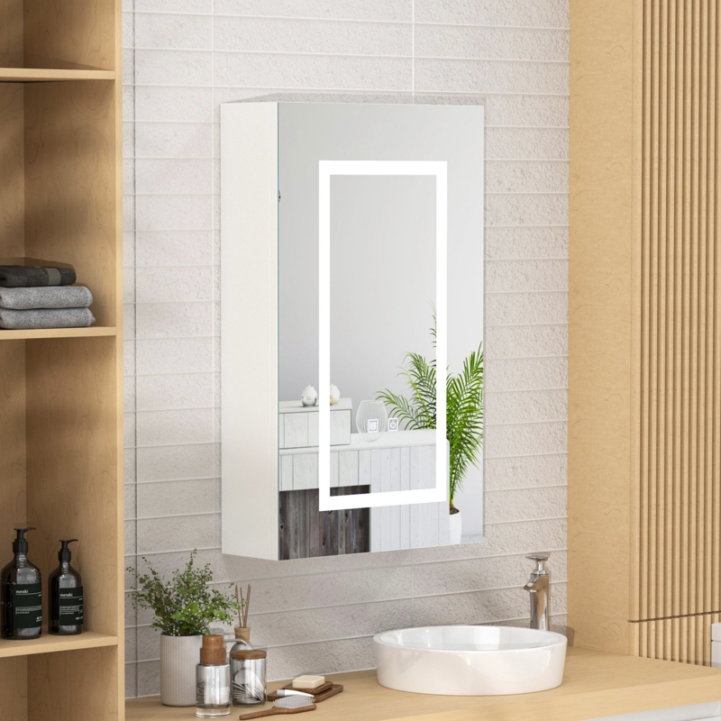 LED Vanity Mirror Cabinet with Adjustable Shelf