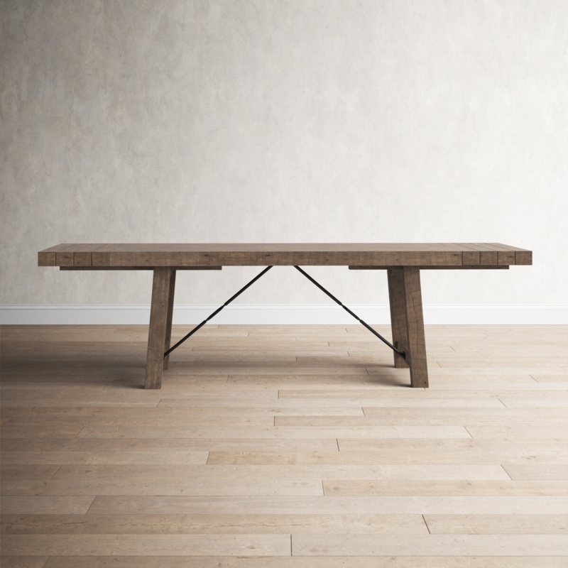Cornelia Extendable Pine Solid Wood Dining Table