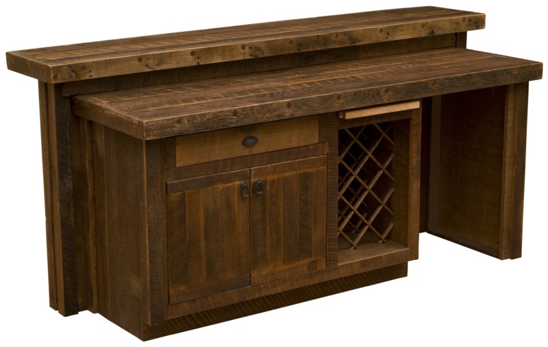 Corrugated Bar with Wine Storage