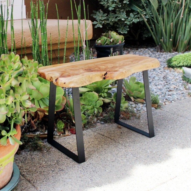 Cothren Live Edge Wood Bench