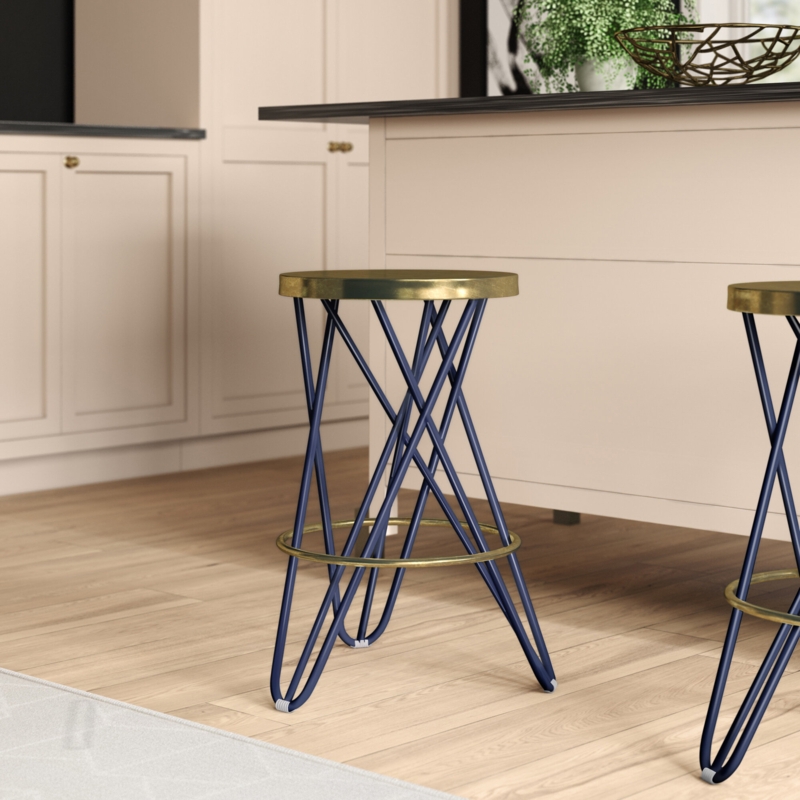 Chic Rustic-Glam Counter & Bar Stool