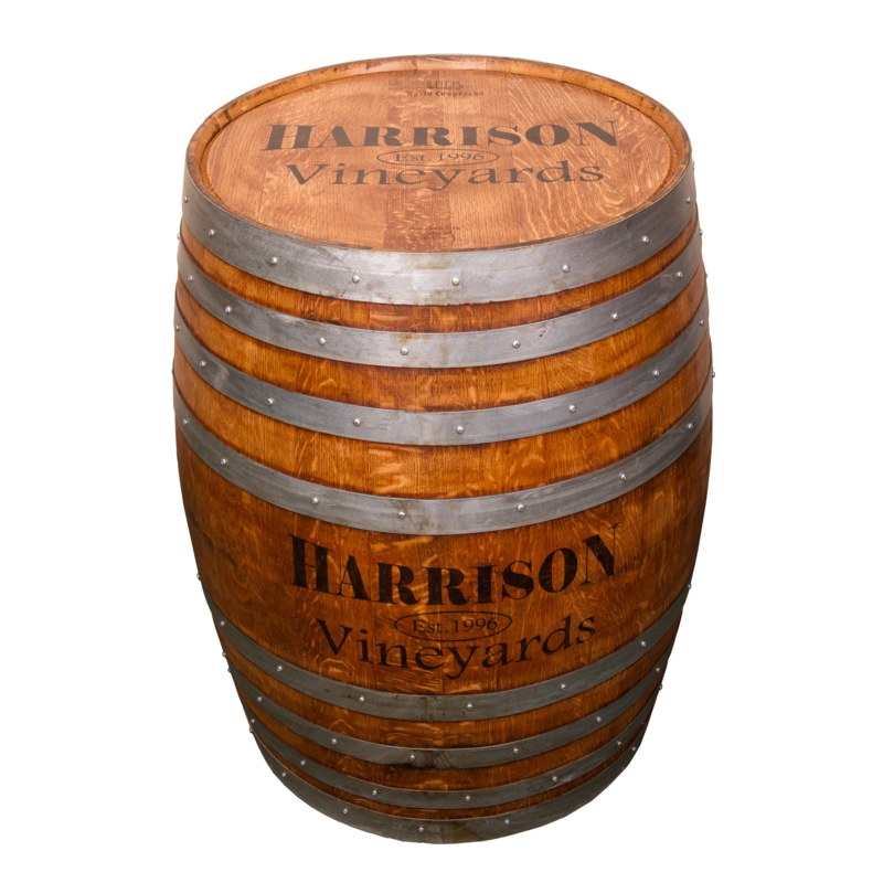 Personalized Whole Refinished Wine Barrel