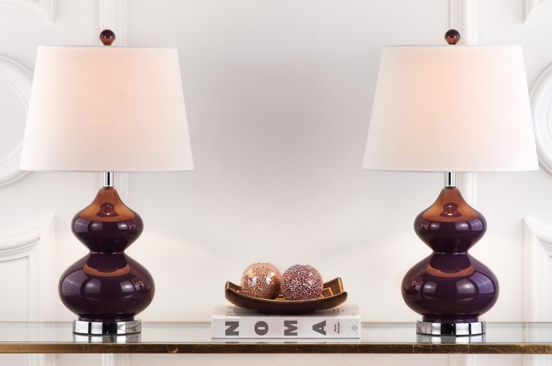 Contemporary Stacked Table Lamps Set