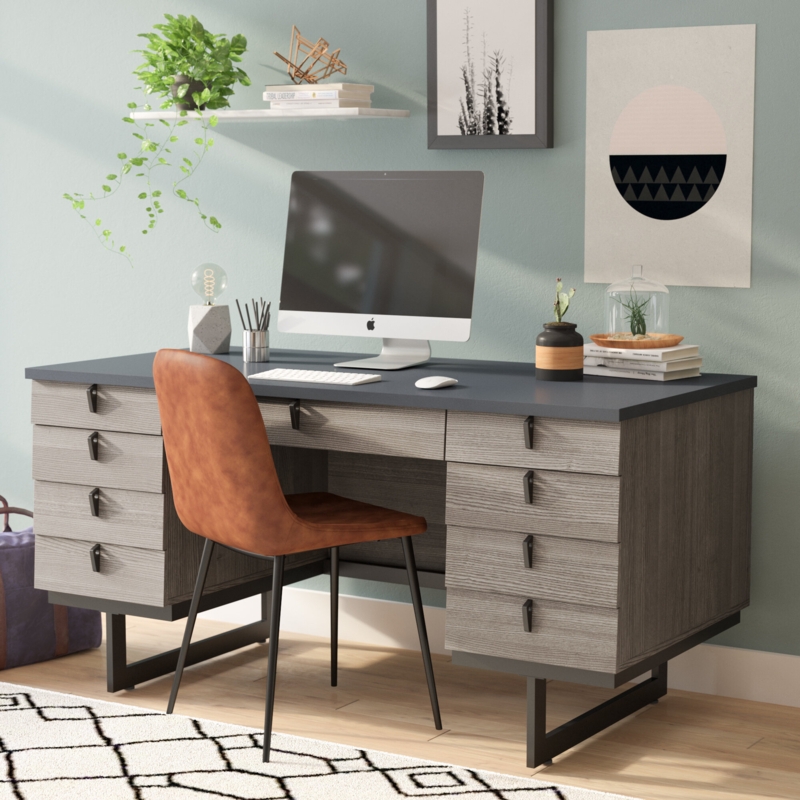 Executive Desk with Storage Drawers