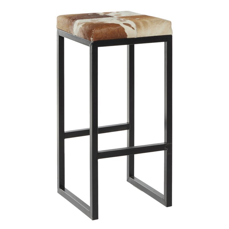 Cowhide Counter Stool