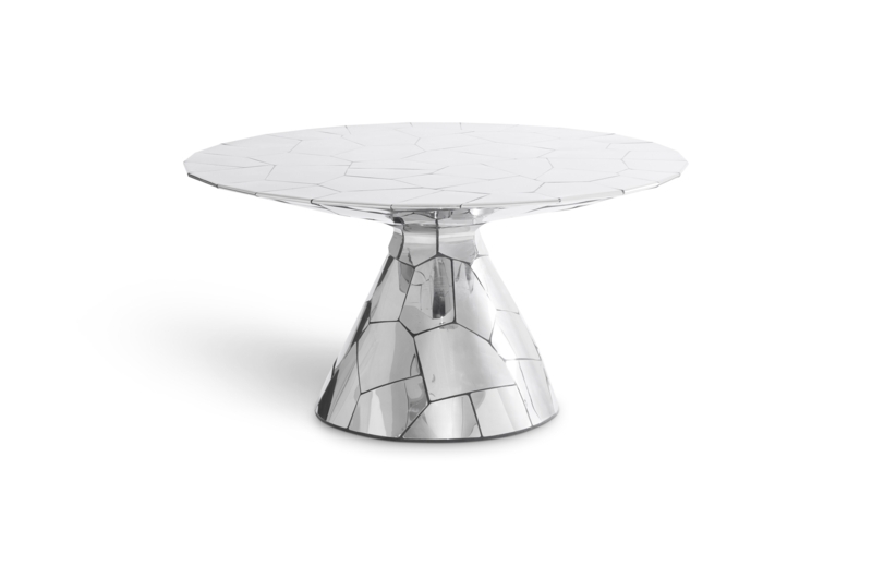 Crazy Cut Dining Table with Segmented Surface