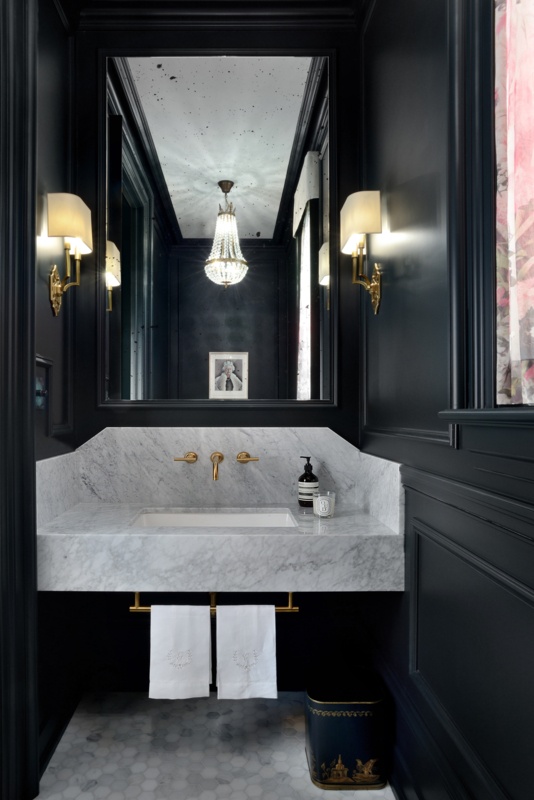 Create a Glamorous Powder Room