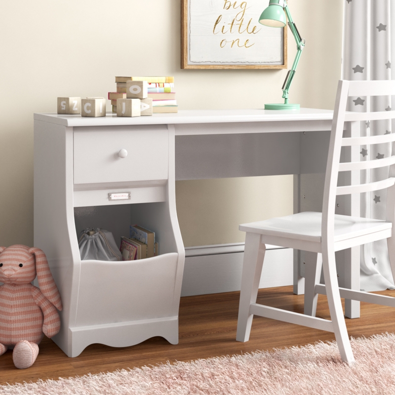 Kids Desk with Drawer and Cabinet