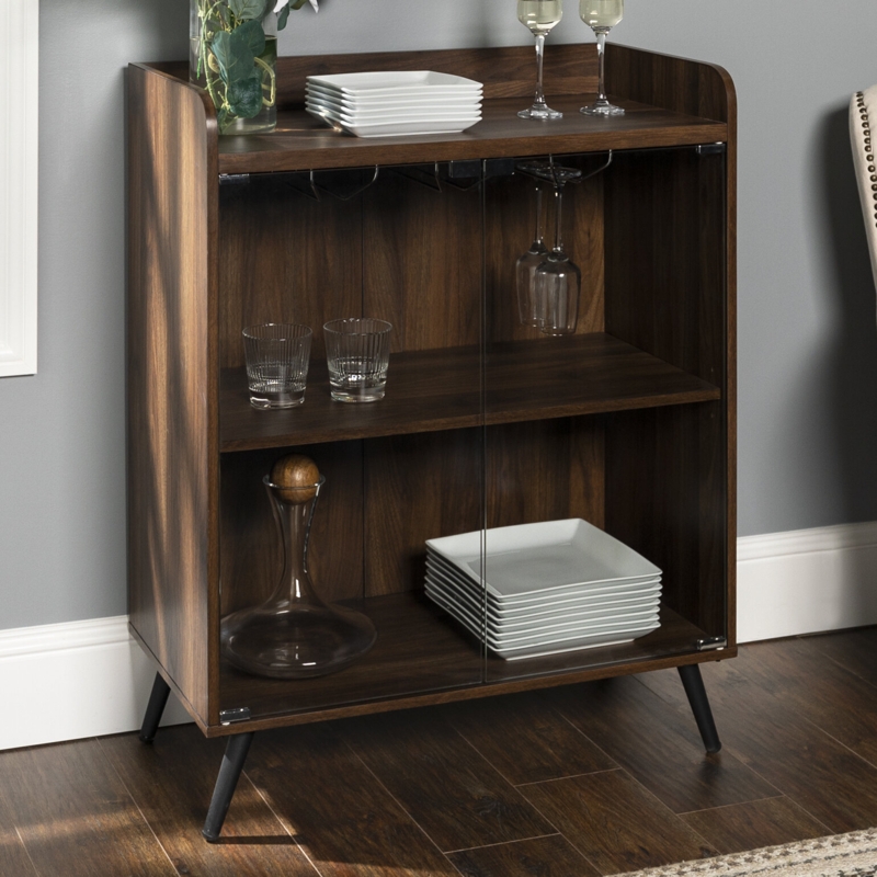 Multi-Functional Bar Cabinet with Glass Doors