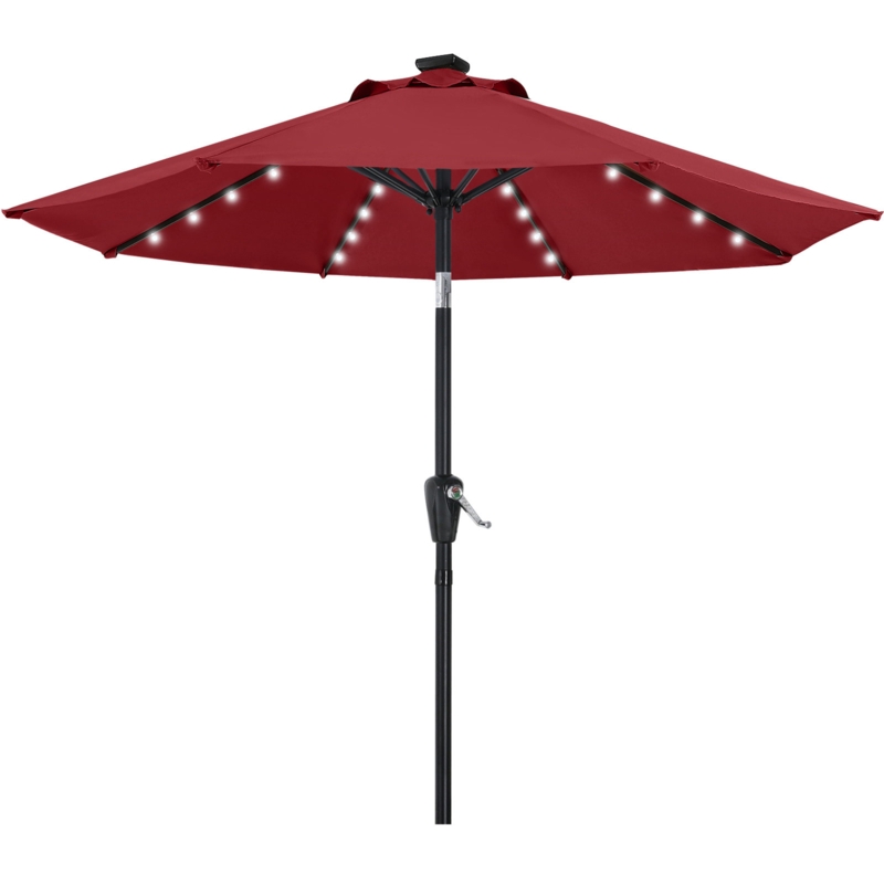Heavy-Duty Aluminum Patio Umbrella with Fe-Ribs