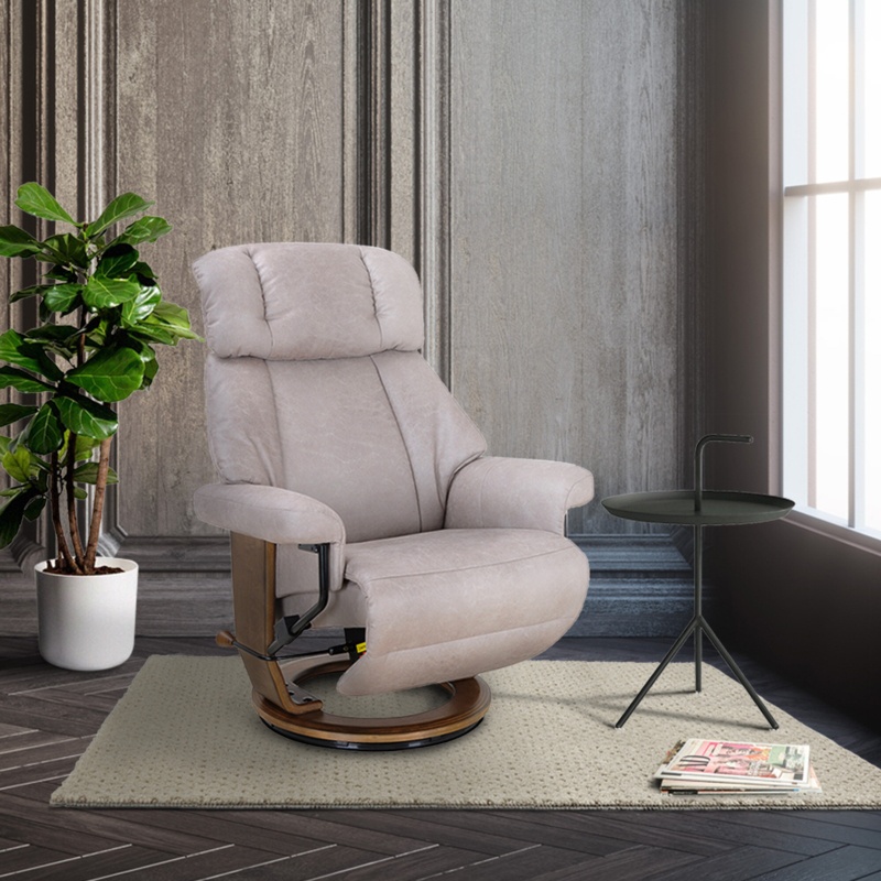 Contemporary Recliner Chair with Ottoman