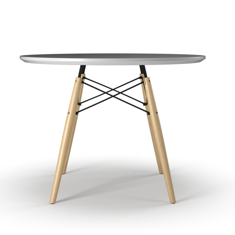Round Dining Table with Eiffel-Style Legs