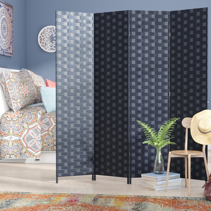 Dakhla 70.5'' W x 70.75'' H 4 - Panel Folding Room Divider