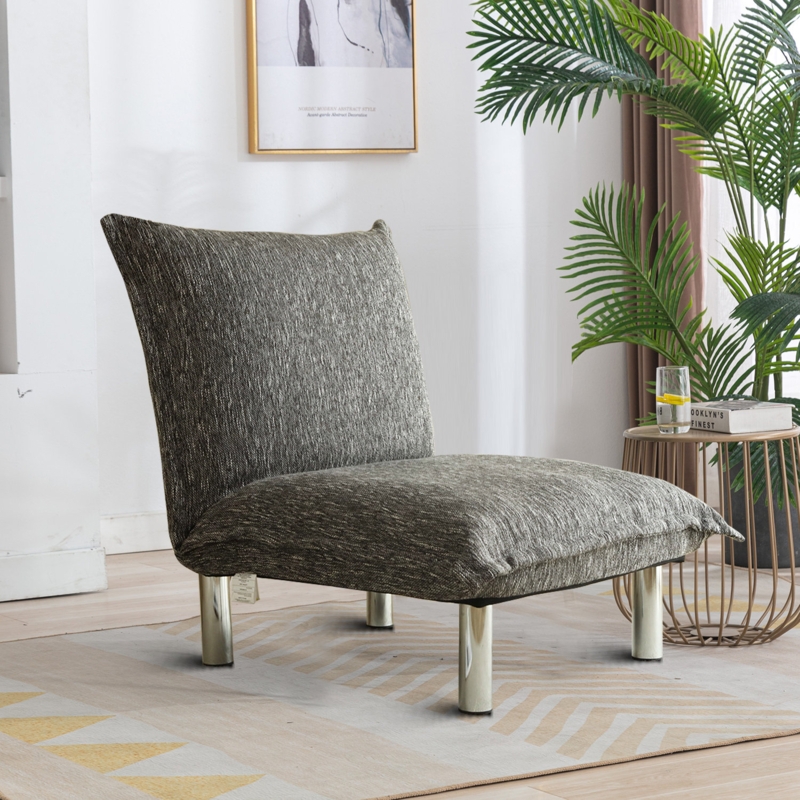 Adjustable Recliner Chair with Linen Upholstery