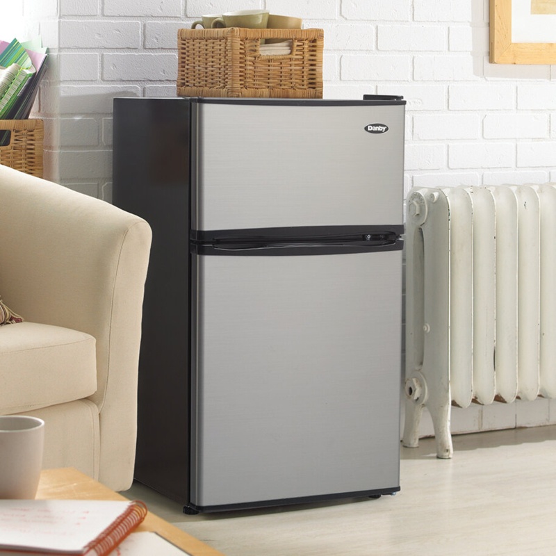 Danby Designer 3.1 Cubic Feet cu. ft. Freestanding Mini Fridge with Freezer