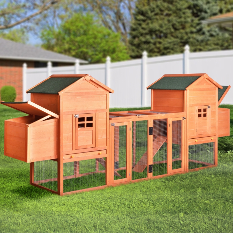 Outdoor Chicken Coop with Weatherproof Design