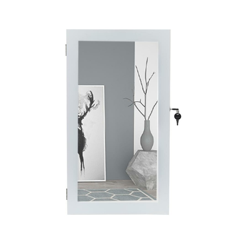 Darbydale 4.1'' Wide Wall Mounted Jewelry Armoire with Mirror