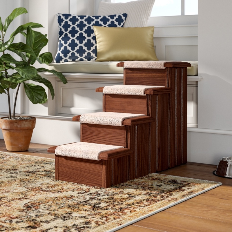 Daria Raised Panel 4 Step Pet Stair