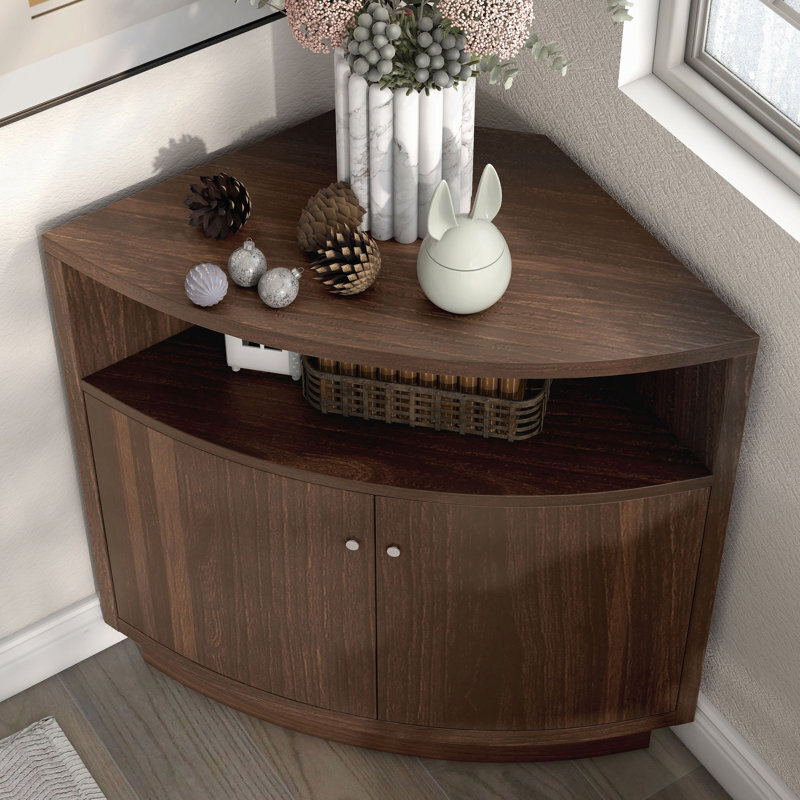 Countertop Corner Cupboard, Rustic Cream