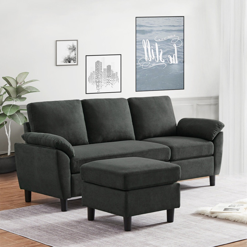 L-Shaped Sofa with Soft Seating