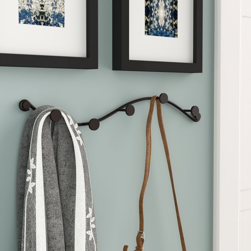 Decorative metal coat clearance hooks