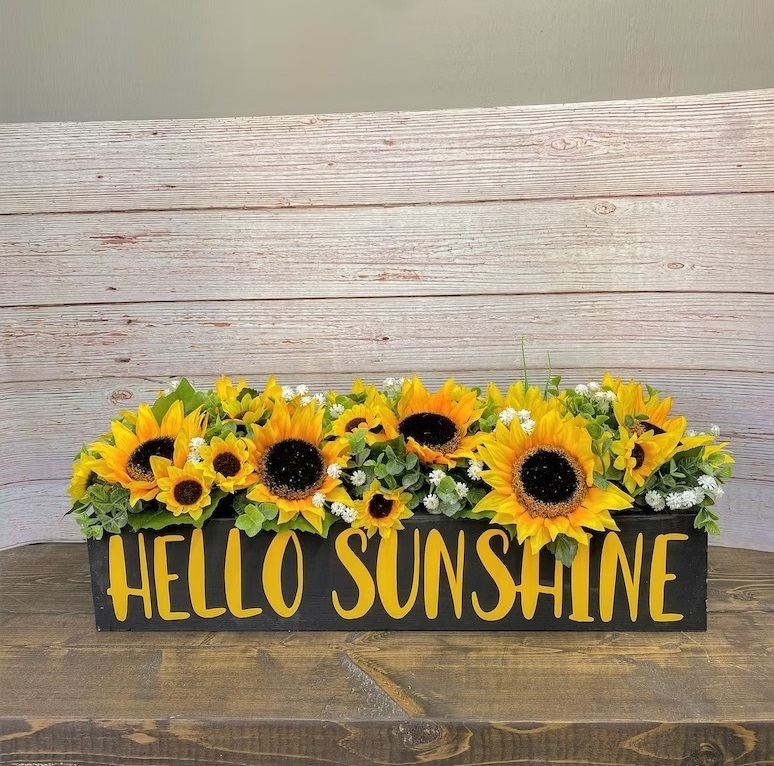 Decorative Sunflower Tray